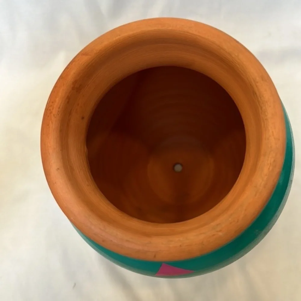 Painted Terra Cotta Vase/Pot